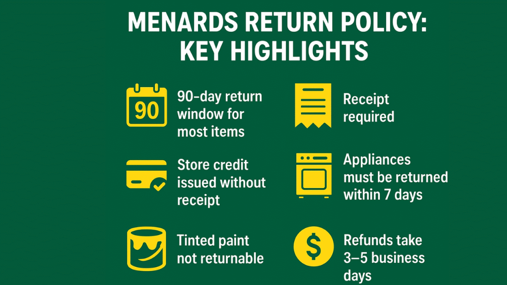menards return policy