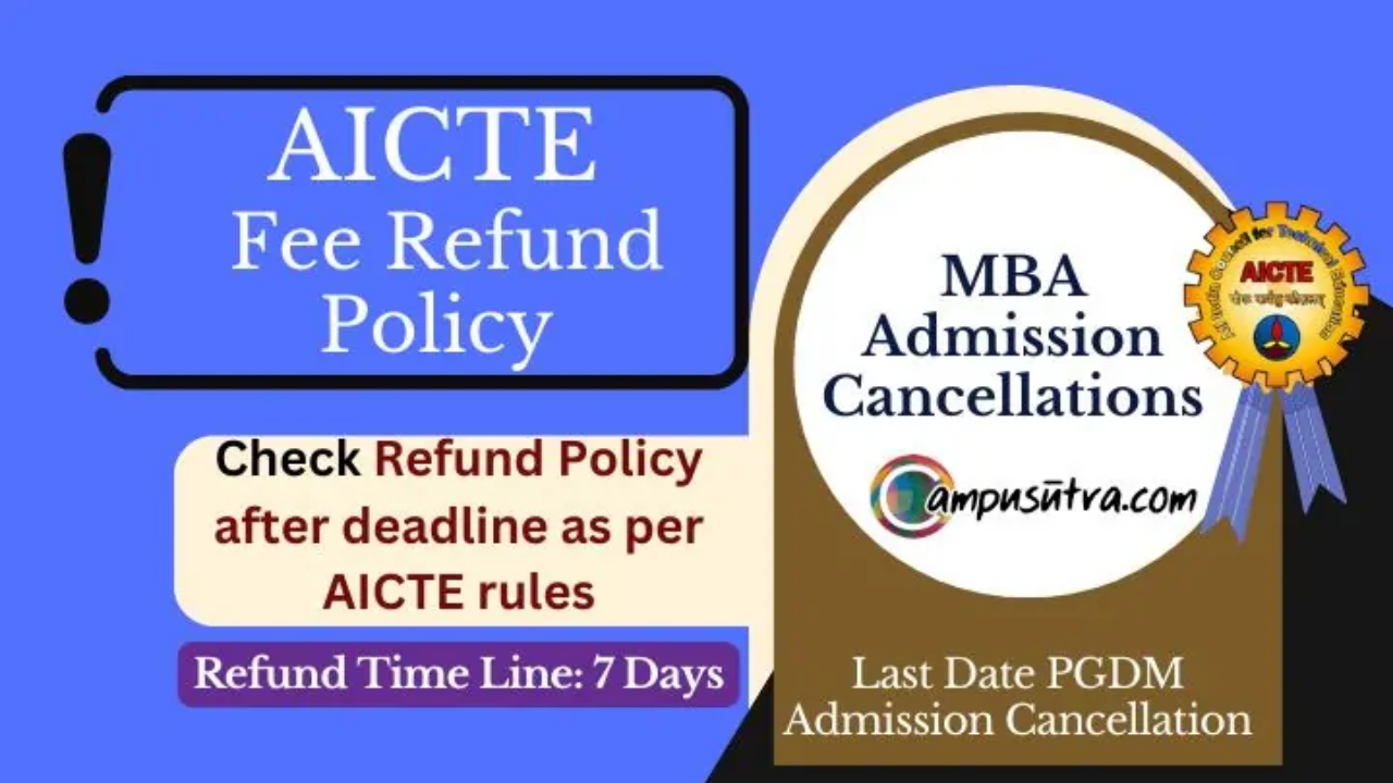AICTE Refund Policy 2025: Rules, Process, and Deadlines Explained
