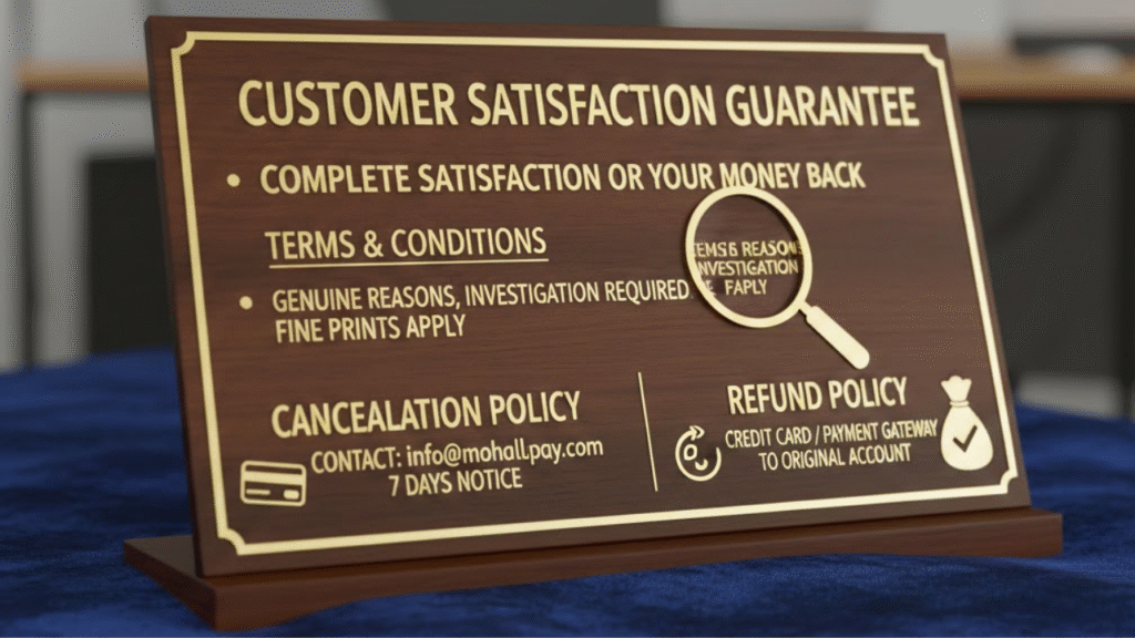 Mohalla Tech Private Limited Refund Policy